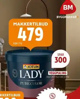 Byggmakker VEGGMALING, NOK 479 tilbud