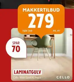 Byggmakker LAMINATGULV, NOK 279 tilbud