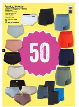 Sport Outlet LMNTS BOXER/SWAY HIPSTER, NOK 50 tilbud