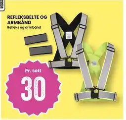 Sport Outlet REFLEKSBELTE OG ARMBÅND, NOK 30 tilbud