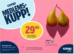 Coop Extra Pærer, Medlemspris tilbud