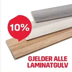 Byggmax GJELDER ALLE LAMINATGULV tilbud