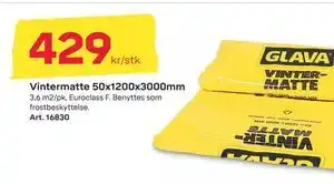 Byggmax Vintermatte 50x1200x3000mm, NOK 429 tilbud