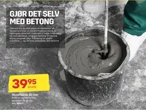 Byggmax Murerbøtte 20 liter, NOK 39.95 tilbud