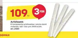 Byggmax Avfallssekk, NOK 109 tilbud