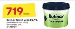 Byggmax Butinox Tak og Vegg 05, 9 L, NOK 719 tilbud