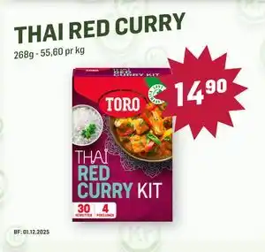 Holdbart THAI RED CURRY, NOK 14.9 tilbud