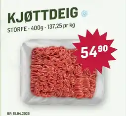 Holdbart KJØTTDEIG, NOK 54.9 tilbud