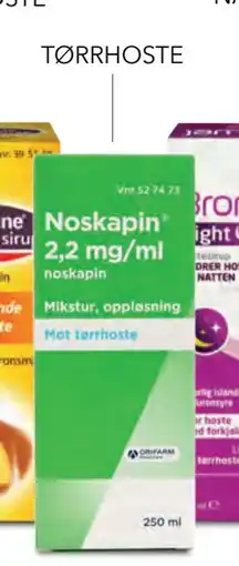 Apotek 1 Noskapin 2,2 mg/ml mikstur,, NOK 129.9 tilbud