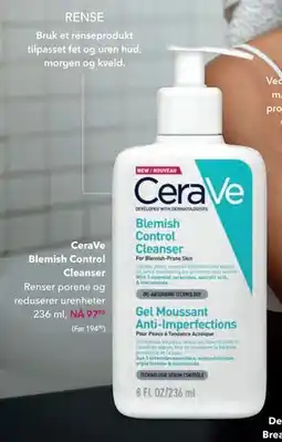 Apotek 1 CeraVe Blemish Control Cleanser, NOK 97.5 tilbud