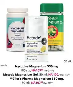 Apotek 1 Metode Magnesium Gel,, NOK 100 tilbud