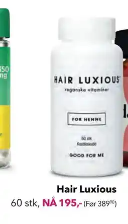 Apotek 1 Hair Luxious, NOK 195 tilbud