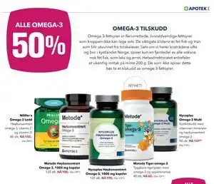 Apotek 1 ALLE OMEGA-3 tilbud