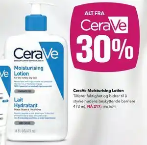 Apotek 1 CeraVe Moisturising Lotion, NOK 217 tilbud