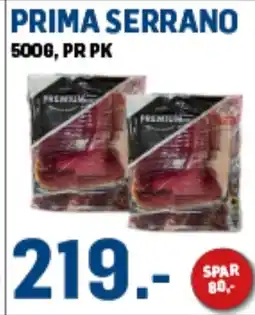 Price Lagerbutikk Prima serrano tilbud
