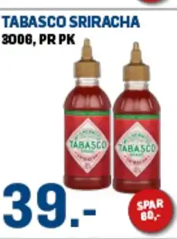 Price Lagerbutikk Tabasco sriracha tilbud