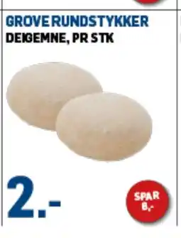 Price Lagerbutikk Grove rundstykker deigemne, pr stk tilbud