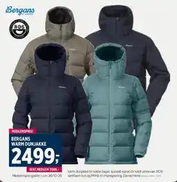 Sport 1 Bergans warm dunjakke tilbud