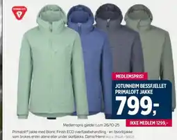 Sport 1 Jotunheim bessfjellet primaloft jakke tilbud