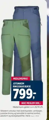 Sport 1 Jotunheim ringsskar bukse tilbud