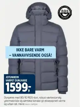 Sport 1 Jotunheim varpet dunjakke tilbud