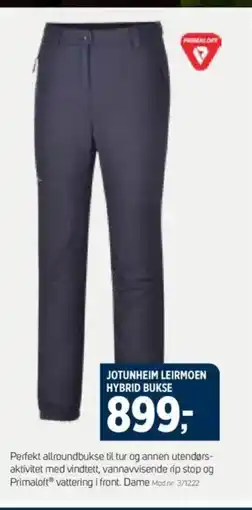 Sport 1 JOTUNHEIM LEIRMOEN HYBRID BUKSE tilbud