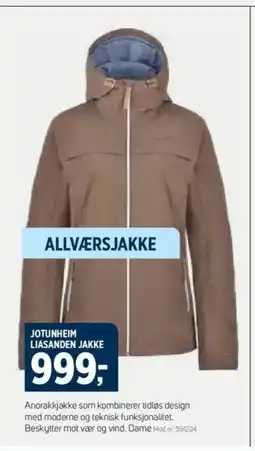 Sport 1 Jotunheim liasanden jakke tilbud
