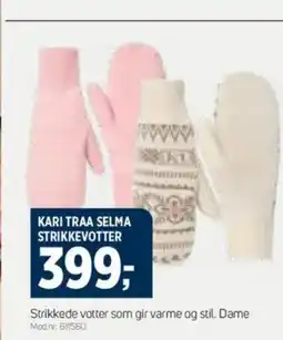 Sport 1 Kari traa selma strikkevotter tilbud