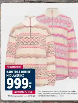 Sport 1 Kari traa ruthie midlayer hz tilbud