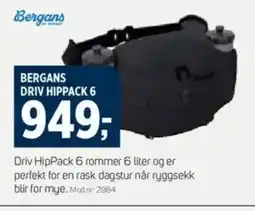 Sport 1 Bergans driv hippack 6 tilbud