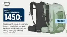 Sport 1 Osprey talon/tempest 11 tilbud