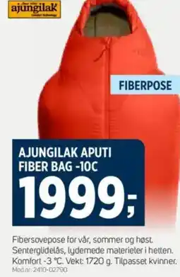 Sport 1 Ajungilak aputi fiber bag -10c tilbud