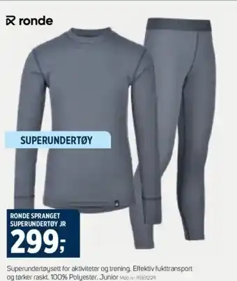 Sport 1 Ronde sprange superundertøy jr t tilbud