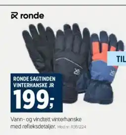 Sport 1 Ronde sagtinden vinterhanske jr tilbud