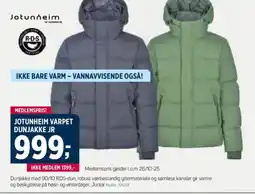 Sport 1 Jotunheim varpet dunjakke jr tilbud
