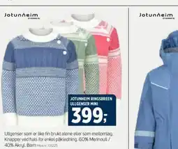 Sport 1 Jotunheim ringsbreen ullgenser mini tilbud