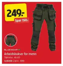Jula Arbeidsbukser for menn, NOK 249 tilbud
