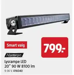 Jula Lysrampe LED 20” 90 W 8100 lm, NOK 799 tilbud