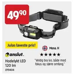 Jula Hodelykt LED 120 lm, NOK 49.9 tilbud
