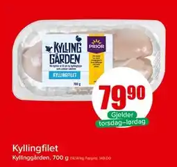 Spar Kyllingfilet, NOK 79.9 tilbud