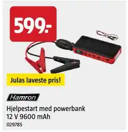 Jula Hjelpestart med powerbank 12 V 9600 mAh, NOK 599 tilbud