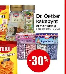 Spar Dr. Oetker kakepynt tilbud