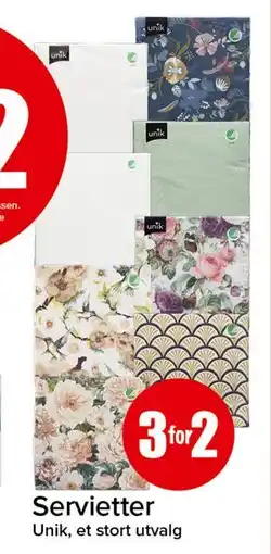 Spar Servietter tilbud
