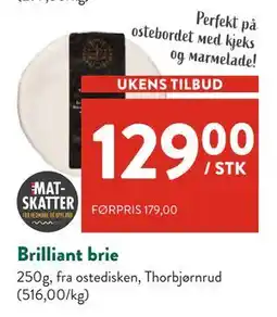 Jacobs Brilliant brie, NOK 129 tilbud
