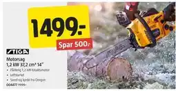 Jula Motorsag 1,2 kW 37,2 cm³ 14”, NOK 1499 tilbud