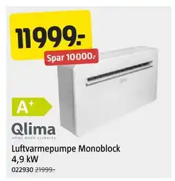 Jula Luftvarmepumpe Monoblock 4,9 kW, NOK 11999 tilbud