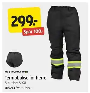 Jula Termobukse for herre, NOK 299 tilbud