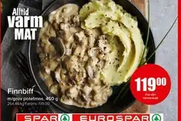 Spar Finnbiff, NOK 119 tilbud