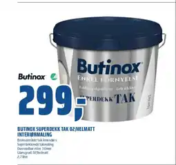 Coop Obs Butinox superdekk tak 02/helmatt interiørmaling tilbud