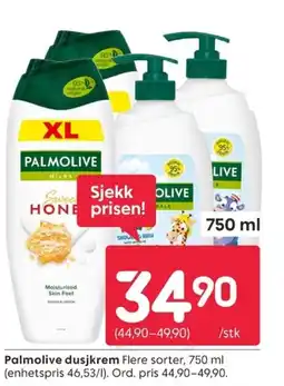 Rusta Palmolive dusjkrem tilbud